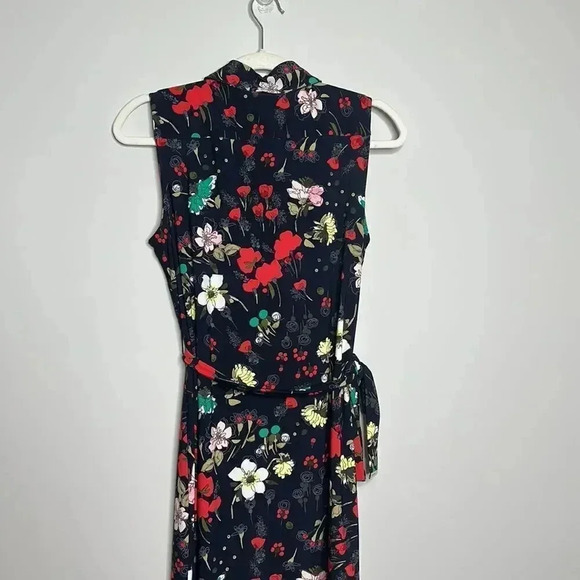 Tommy Hilfiger Blue Floral Sleeveless Button Down Dress - Picture 15 of 15